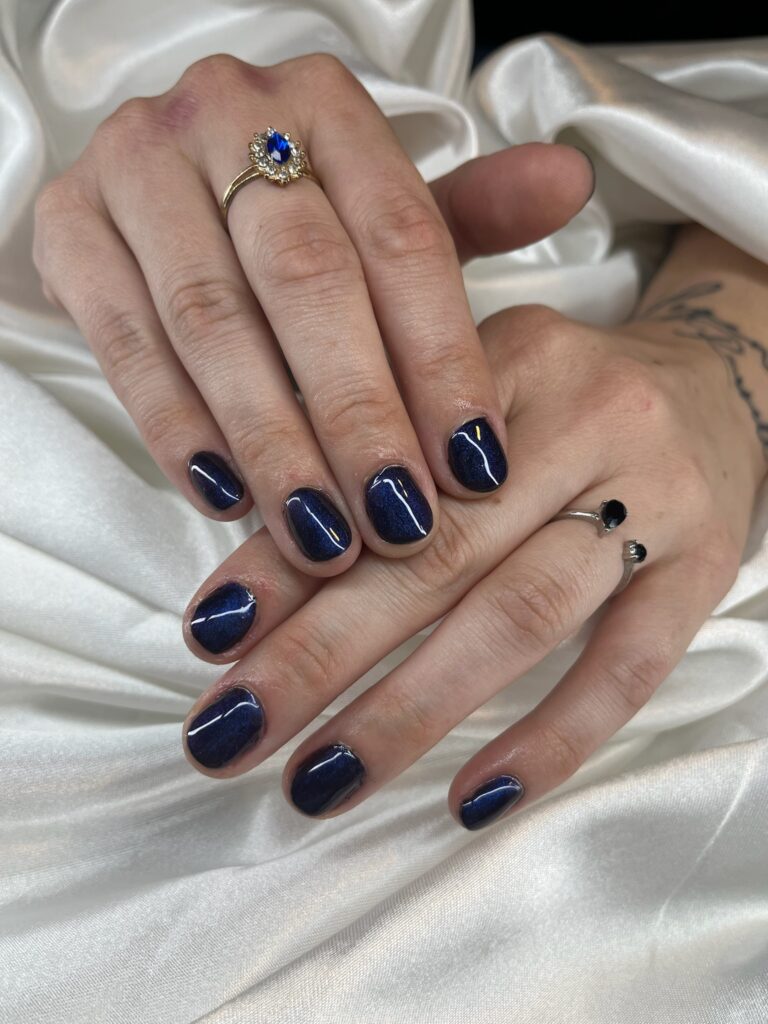 Navy Blue Nails - Okei Beautiful Fort Pierce Nail Salon