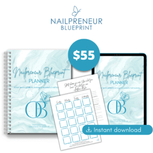 Nail Tech Business Planner - Okei Beautiful Nail Course
